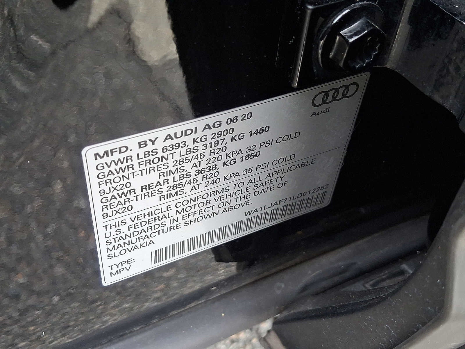 2020 Audi Q7 Premium Plus 45 TFSI quattro