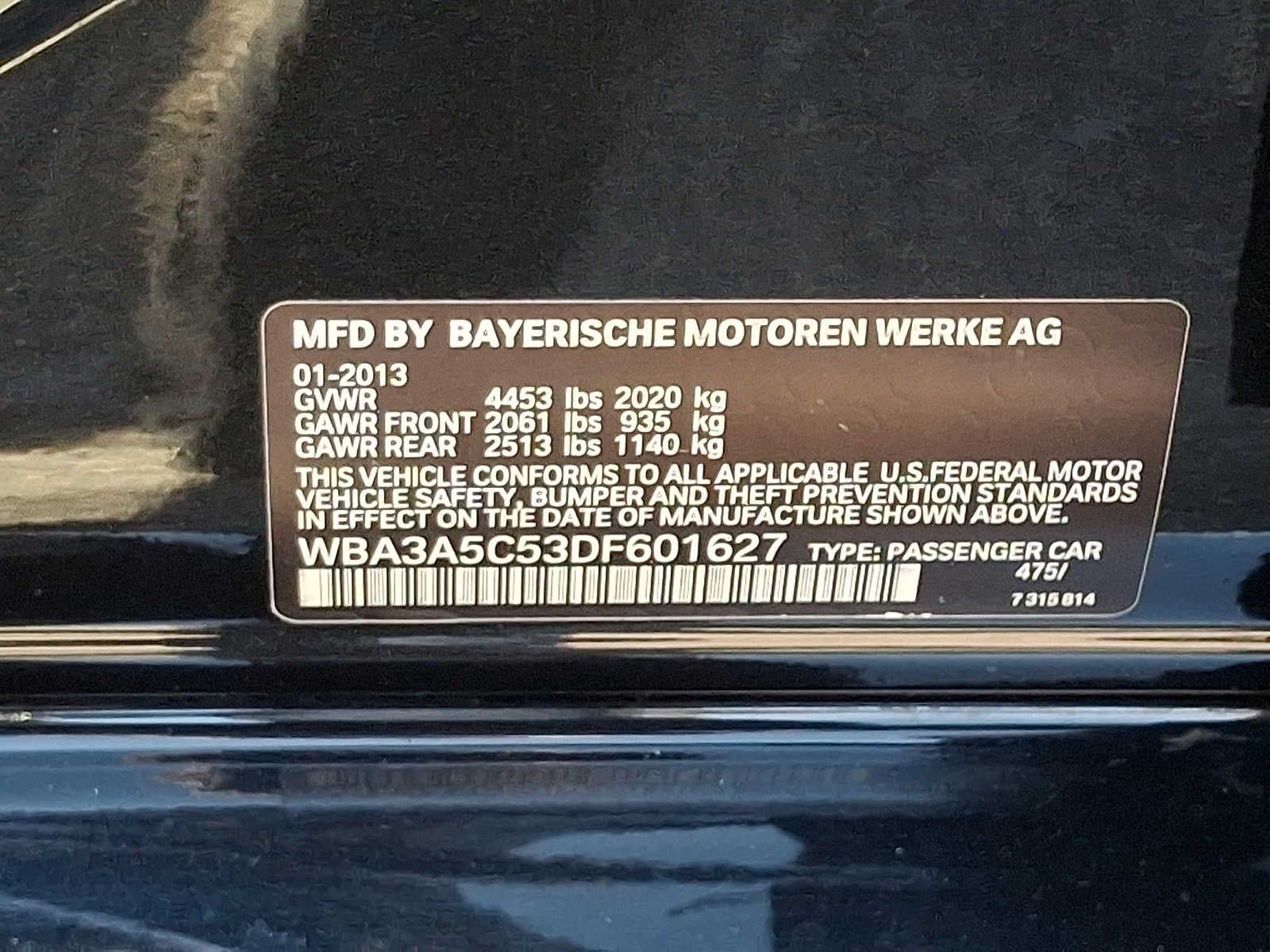 2013 BMW 3 Series 4dr Sdn 328i RWD