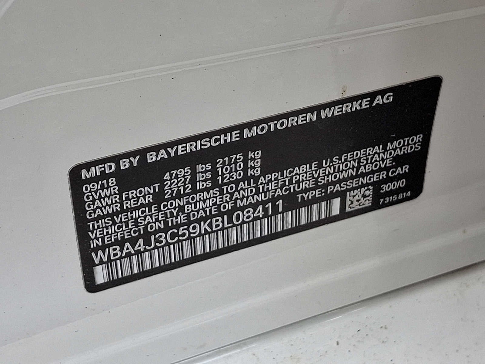 2019 BMW 4 Series 430i xDrive Gran Coupe