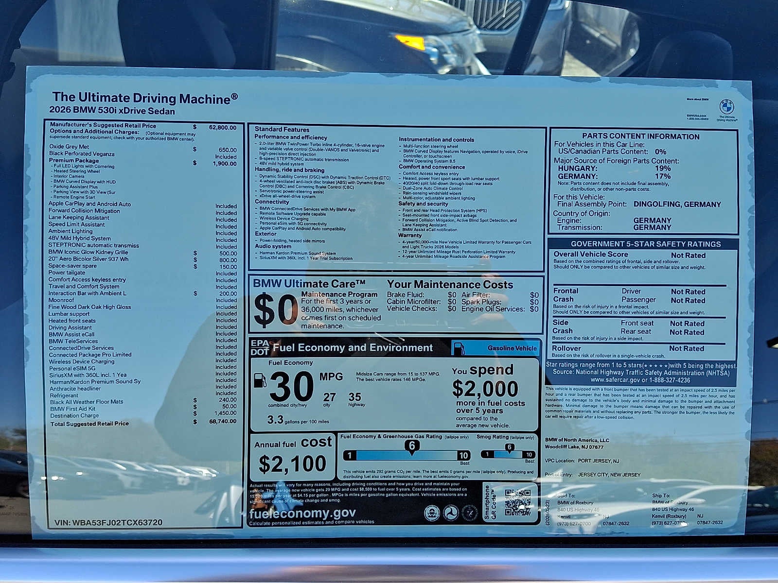 2026 BMW 5 Series 530i xDrive Sedan