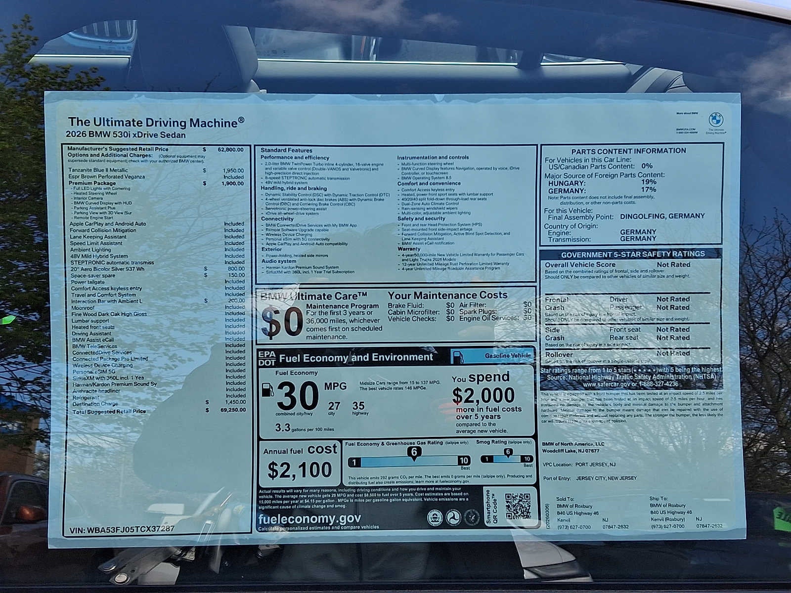2026 BMW 5 Series 530i xDrive Sedan
