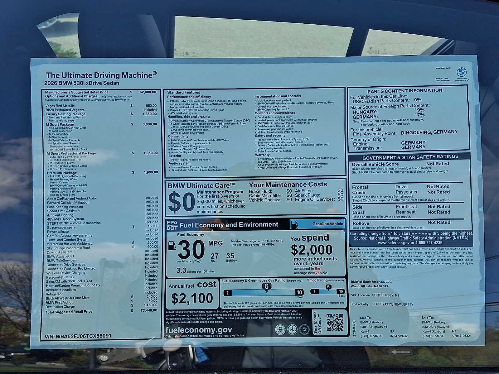 2026 BMW 5 Series 530i xDrive Sedan