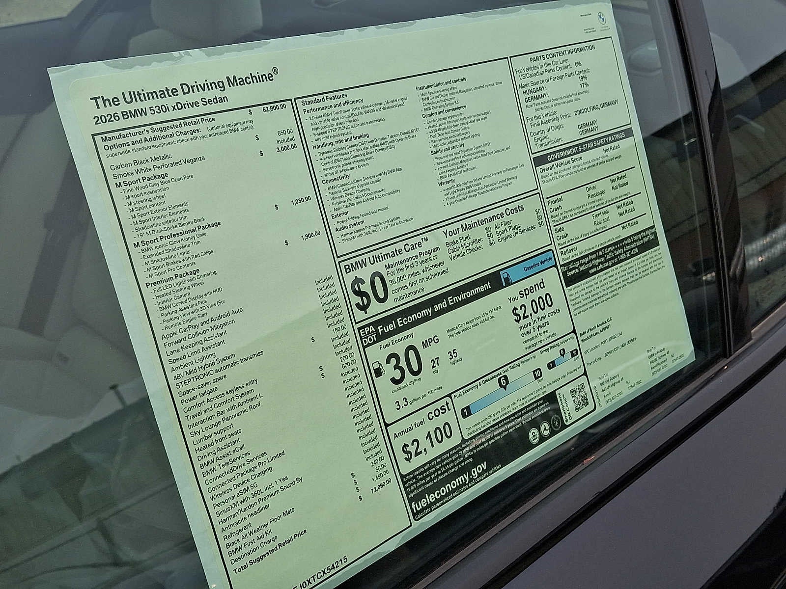 2026 BMW 5 Series 530i xDrive Sedan