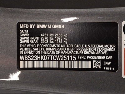 2026 BMW M4 Competition Coupe