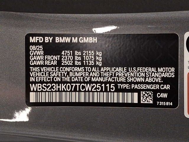 2026 BMW M4 Competition Coupe