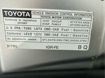 2010 Toyota 4Runner RWD 4dr V6 SR5