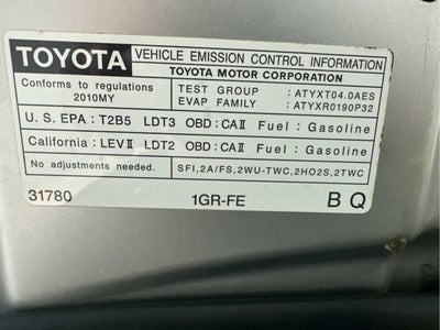 2010 Toyota 4Runner RWD 4dr V6 SR5
