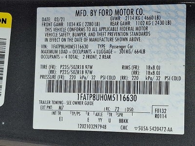 2021 Ford Mustang EcoBoost Premium Convertible