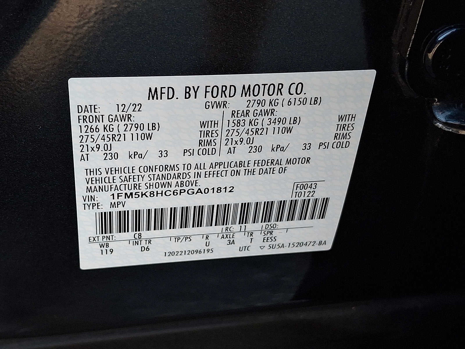 2023 Ford Explorer Platinum 4WD