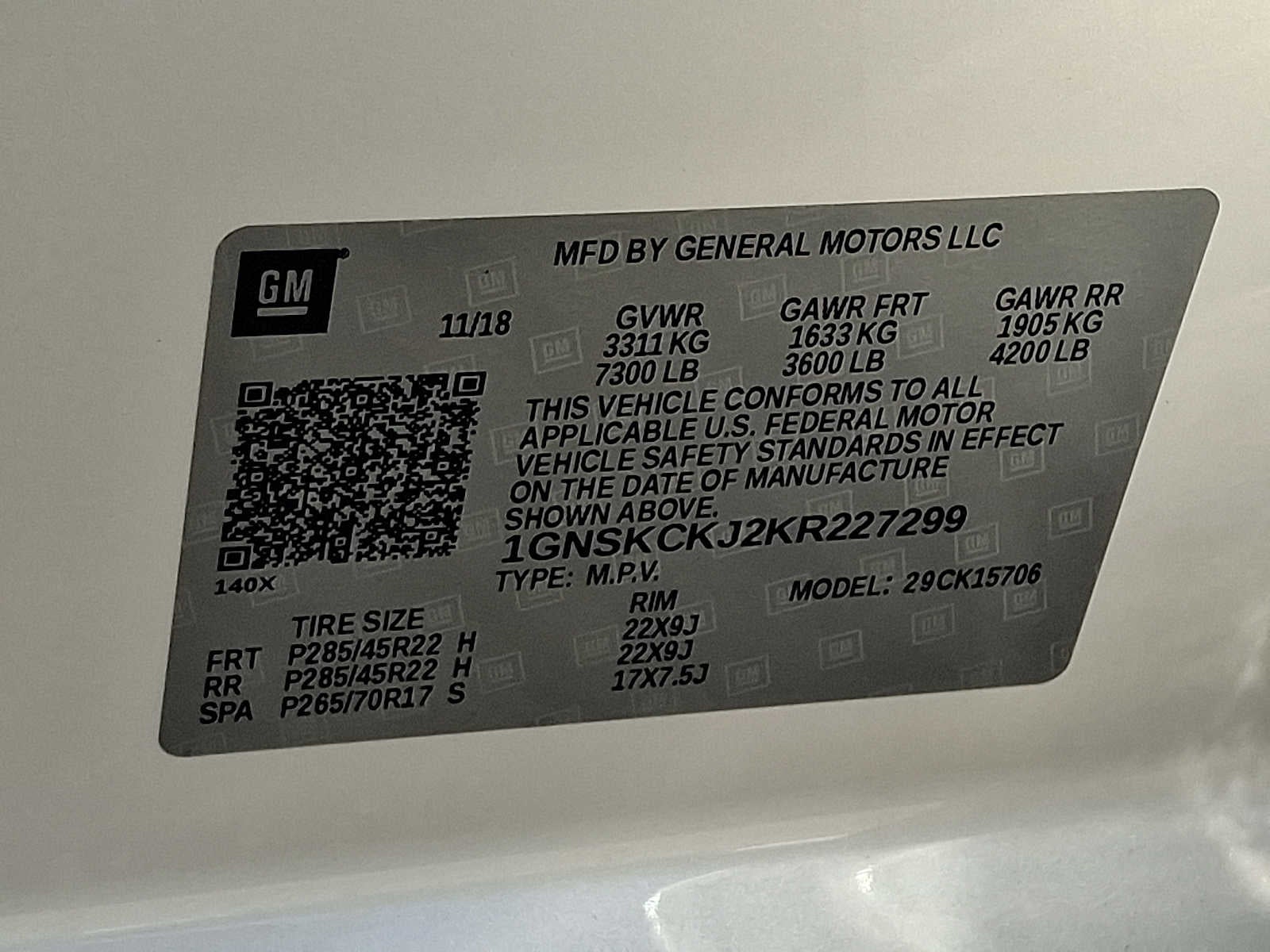 2019 Chevrolet Tahoe 4WD 4dr Premier