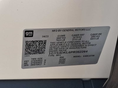 2023 Cadillac Escalade 4WD 4dr Premium Luxury Platinum