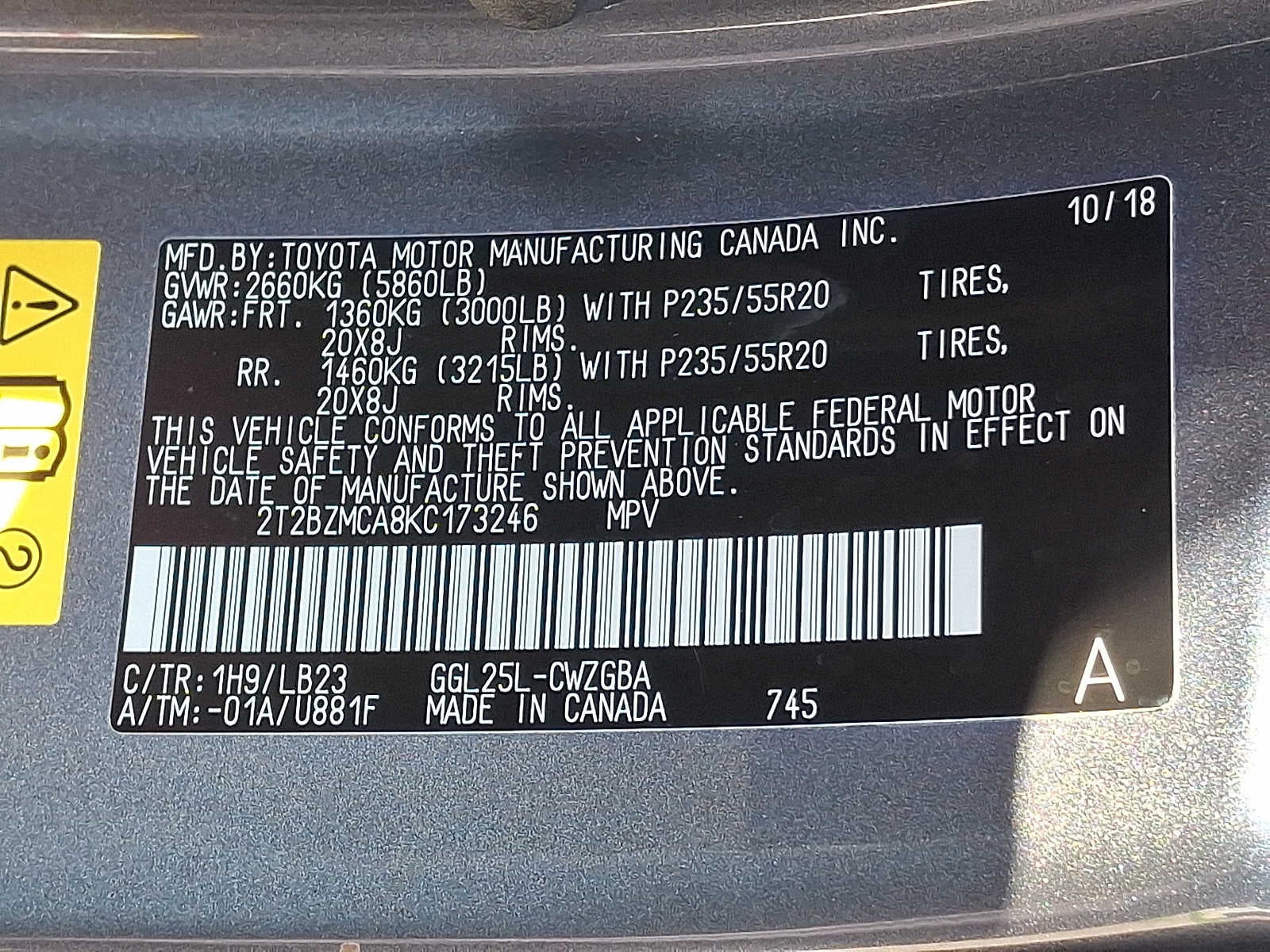 2019 Lexus RX RX 350 AWD
