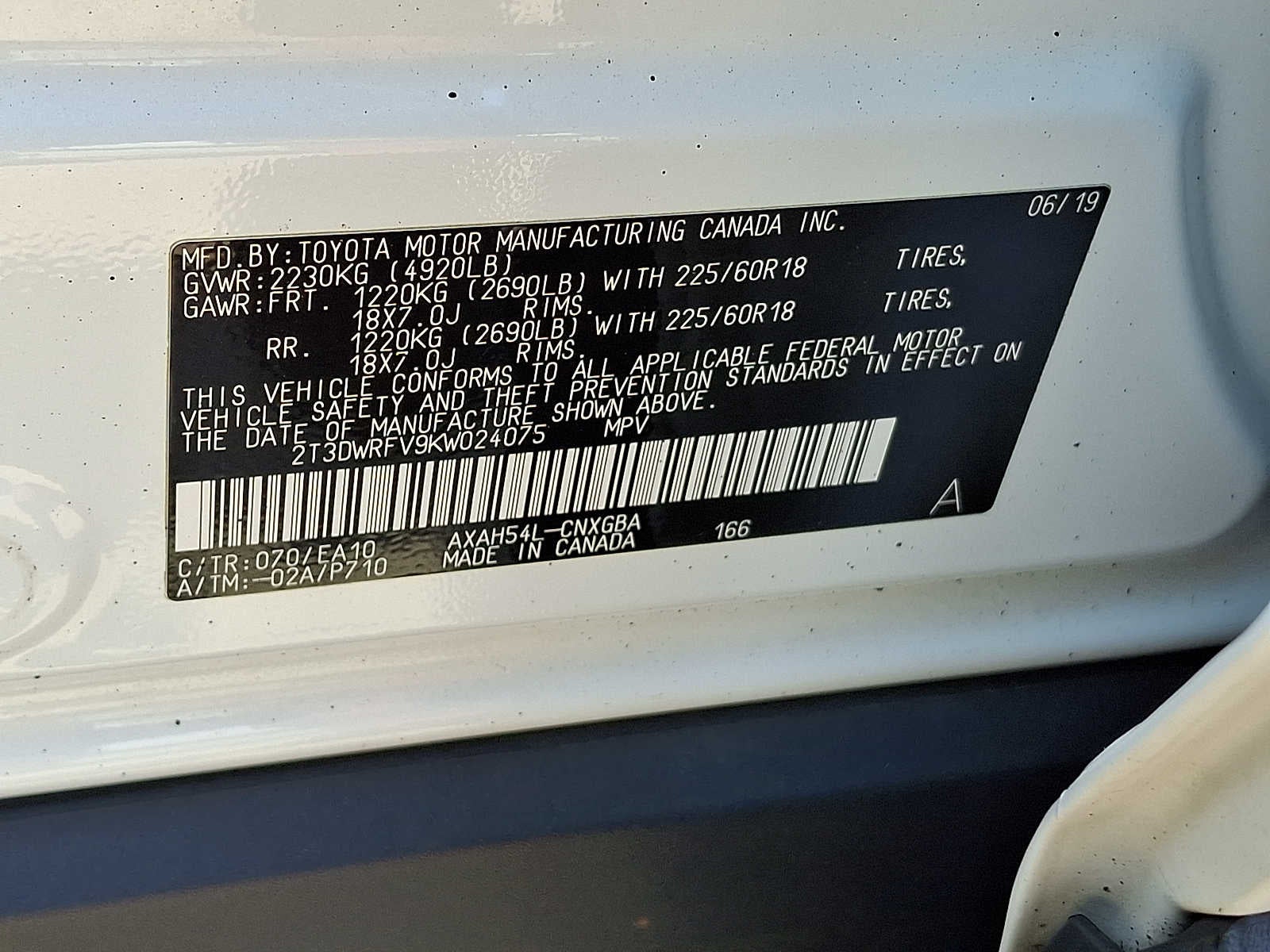 2019 Toyota RAV4 Hybrid Limited AWD
