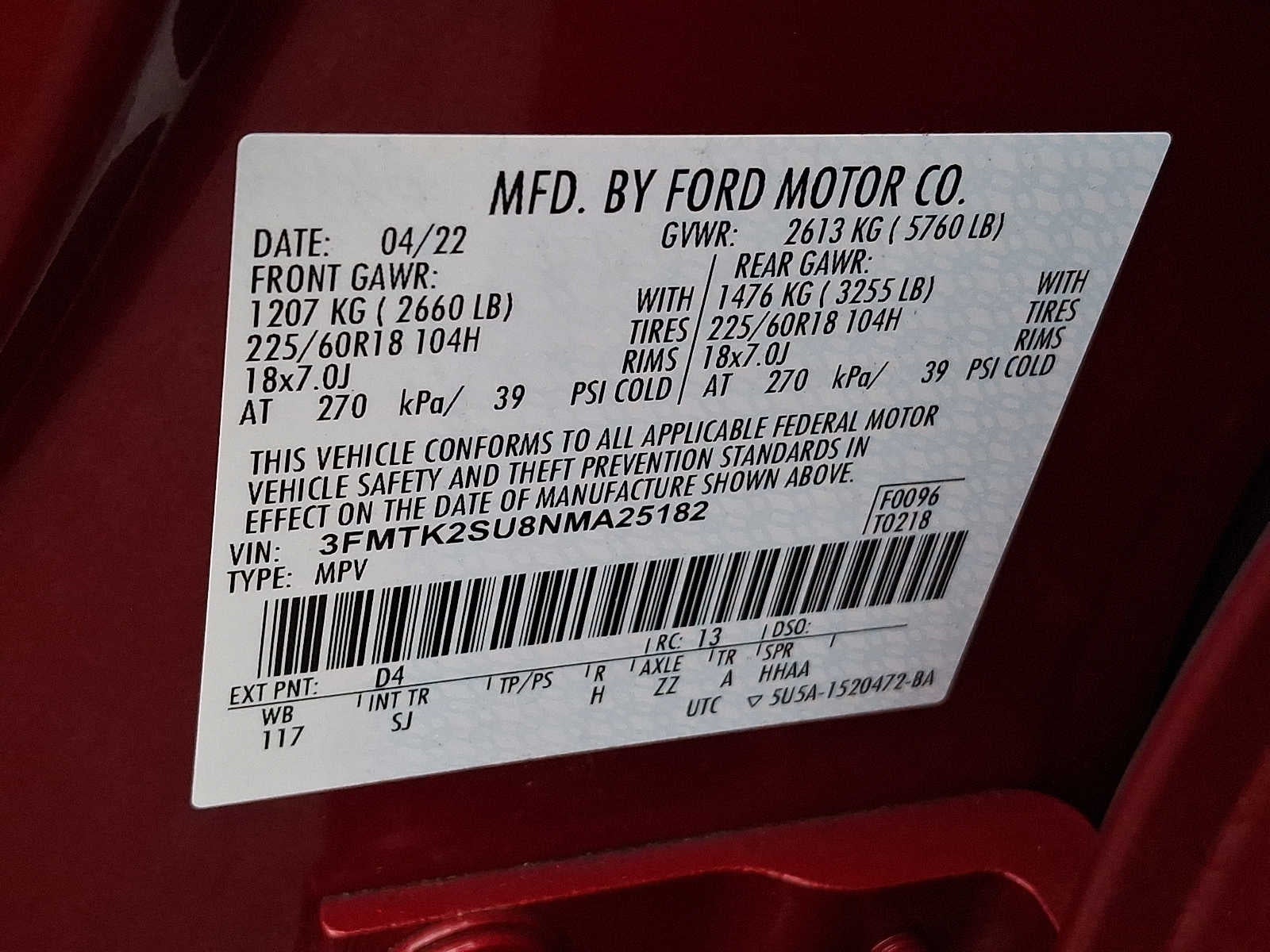 2022 Ford Mustang Mach-E California Route 1 AWD