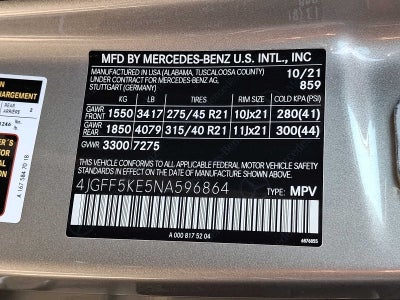 2022 Mercedes-Benz GLS GLS 450 4MATIC® SUV