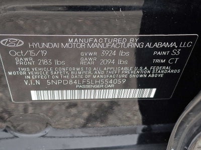 2020 Hyundai Elantra Value Edition IVT SULEV