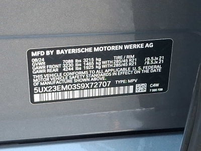 2025 BMW X7 xDrive40i Sports Activity Vehicle