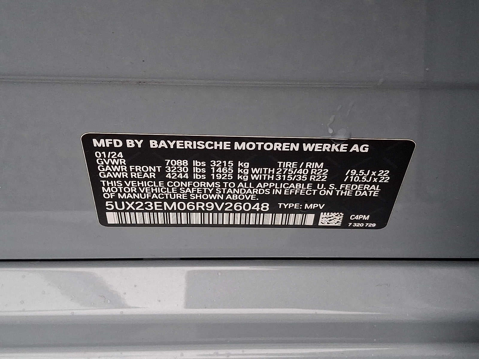 2024 BMW X7 xDrive40i Sports Activity Vehicle