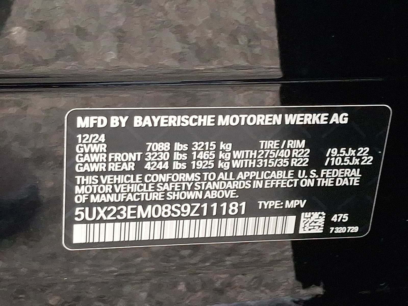 2025 BMW X7 xDrive40i Sports Activity Vehicle