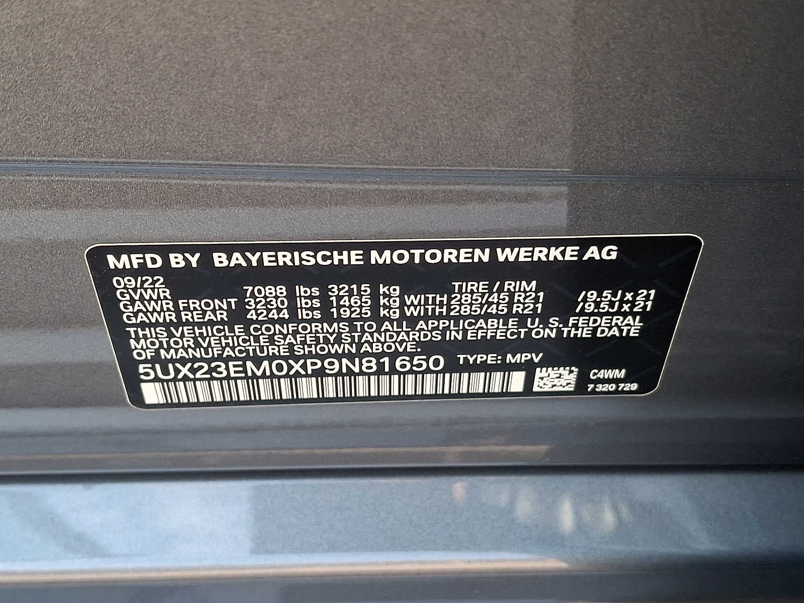 2023 BMW X7 xDrive40i Sports Activity Vehicle
