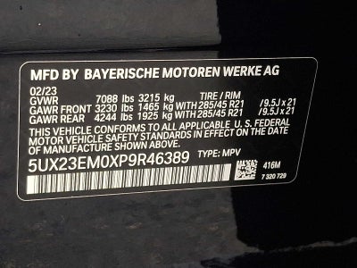 2023 BMW X7 xDrive40i Sports Activity Vehicle