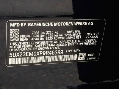 2023 BMW X7 xDrive40i Sports Activity Vehicle