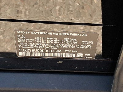 2024 BMW X5 xDrive40i Sports Activity Vehicle