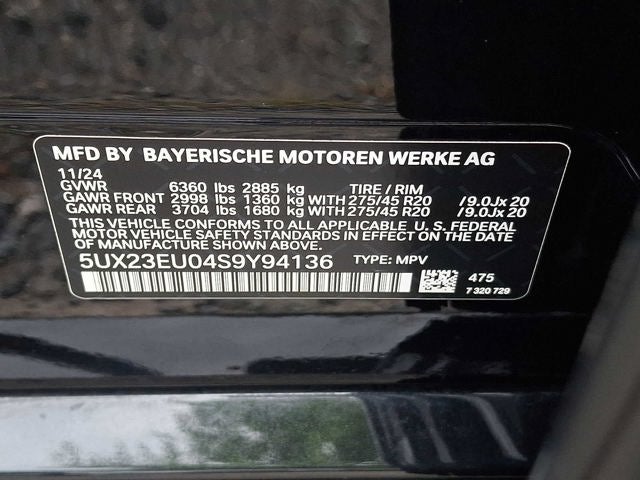 2025 BMW X5 xDrive40i Sports Activity Vehicle