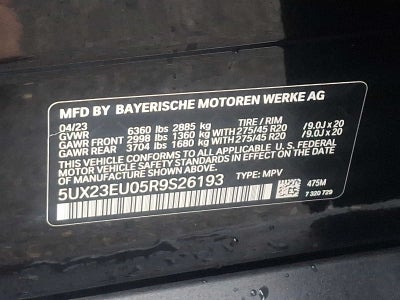 2024 BMW X5 xDrive40i Sports Activity Vehicle