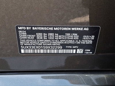 2025 BMW X6 xDrive40i Sports Activity Coupe