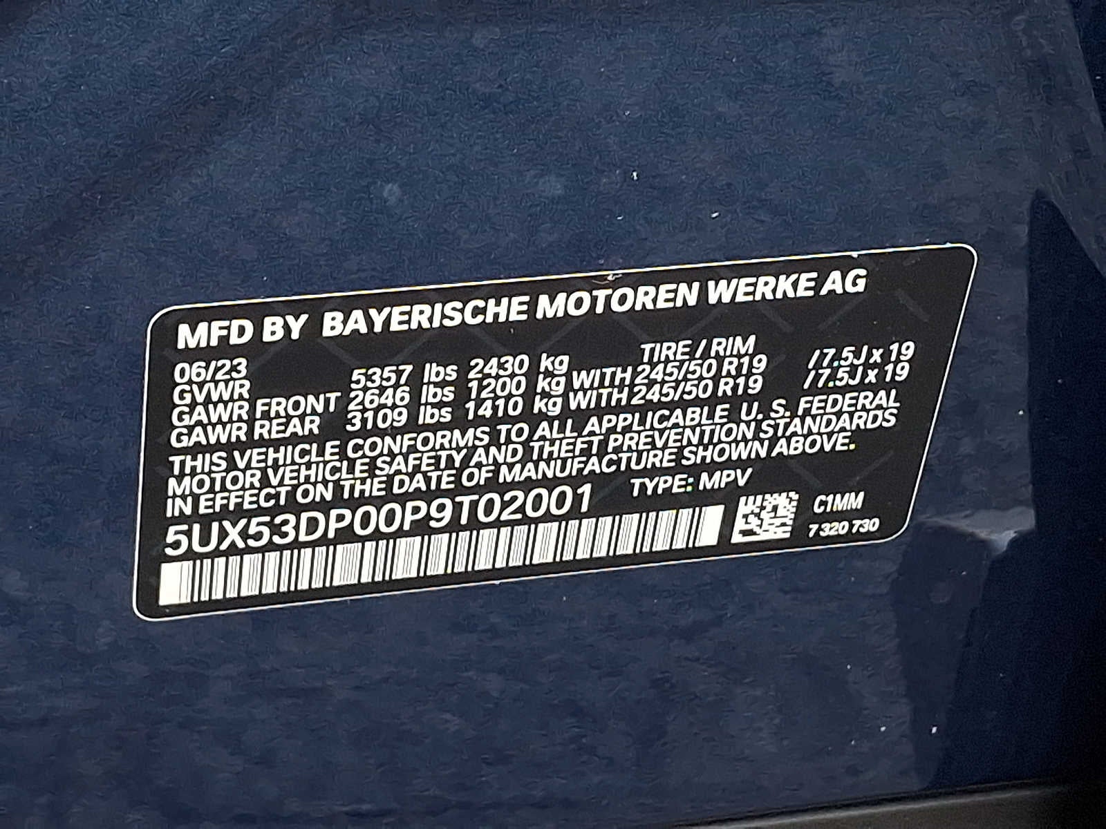 2023 BMW X3 xDrive30i Sports Activity Vehicle