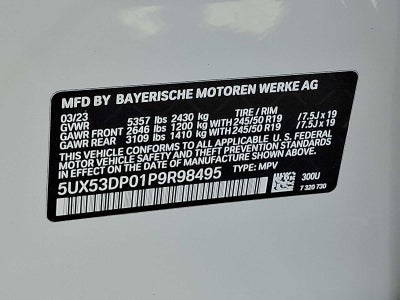 2023 BMW X3 xDrive30i Sports Activity Vehicle