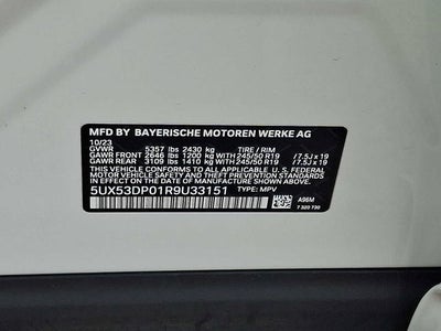 2024 BMW X3 xDrive30i Sports Activity Vehicle