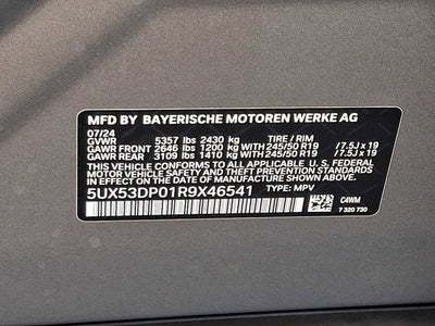 2024 BMW X3 xDrive30i Sports Activity Vehicle