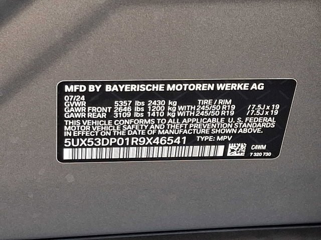 2024 BMW X3 xDrive30i Sports Activity Vehicle