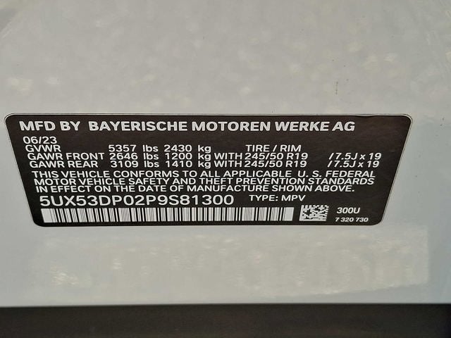 2023 BMW X3 xDrive30i Sports Activity Vehicle