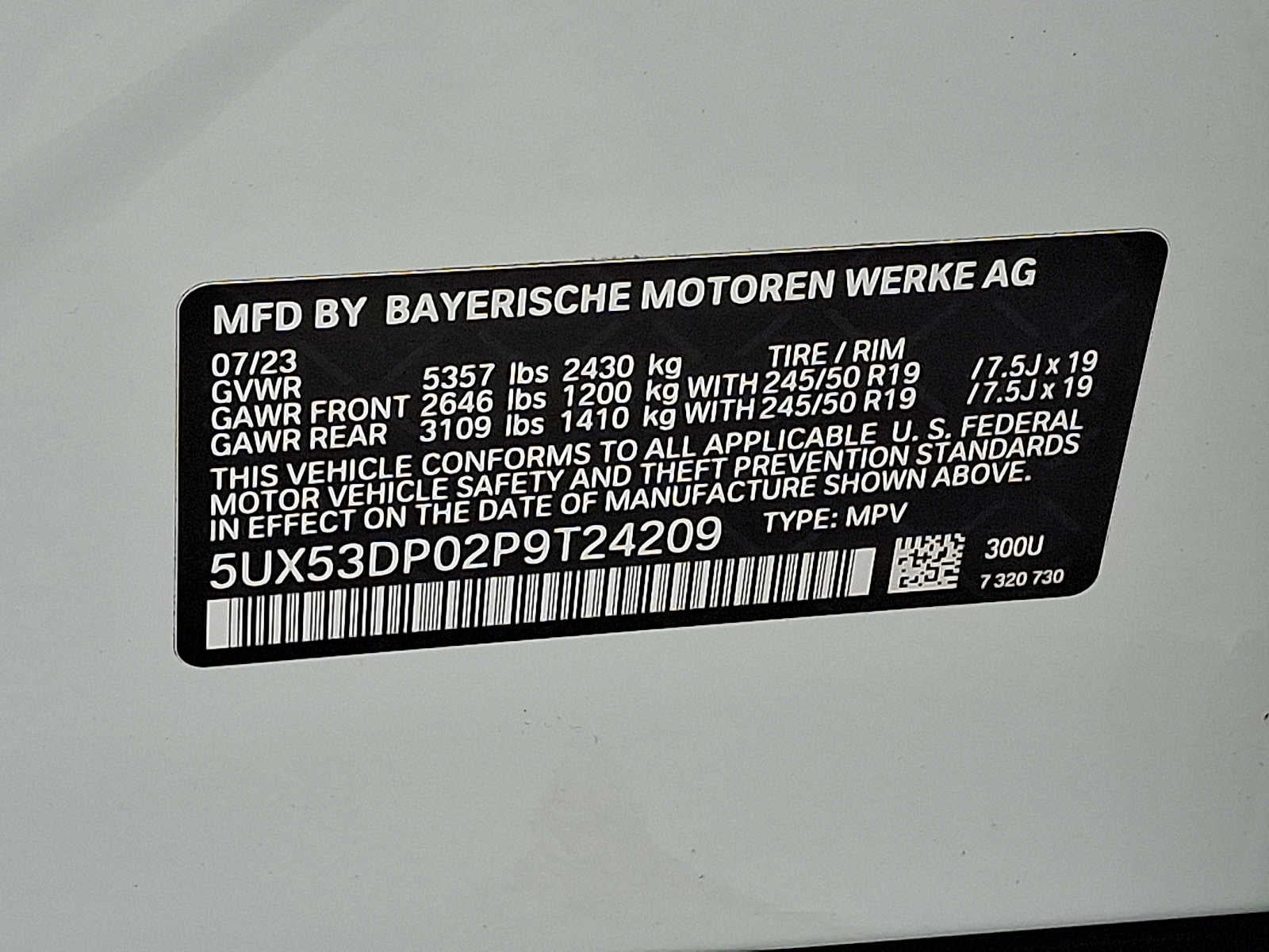 2023 BMW X3 xDrive30i Sports Activity Vehicle