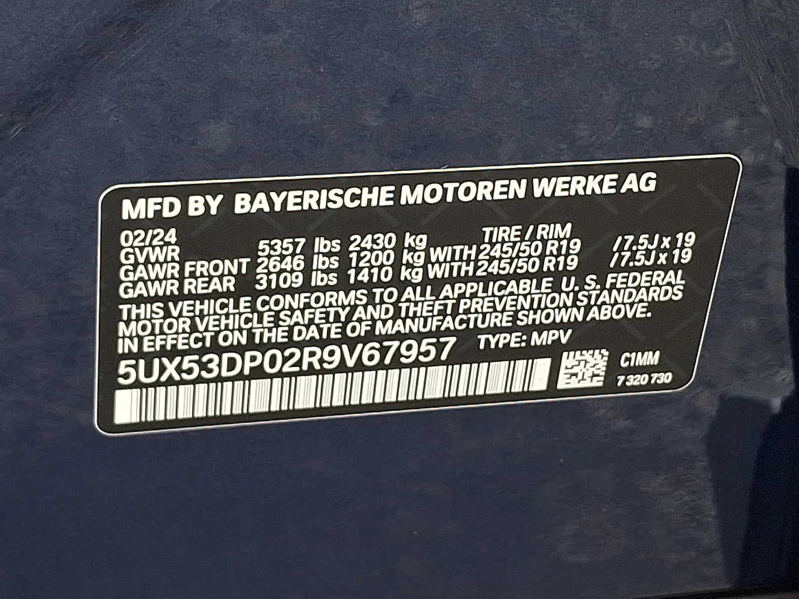 2024 BMW X3 xDrive30i Sports Activity Vehicle