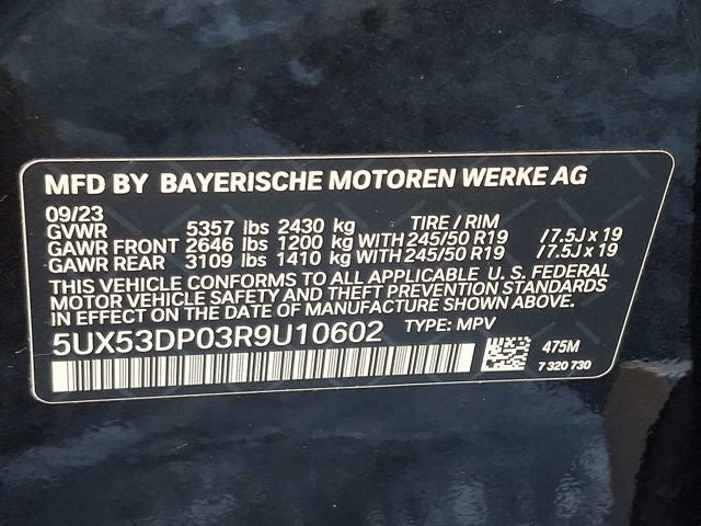 2024 BMW X3 xDrive30i Sports Activity Vehicle