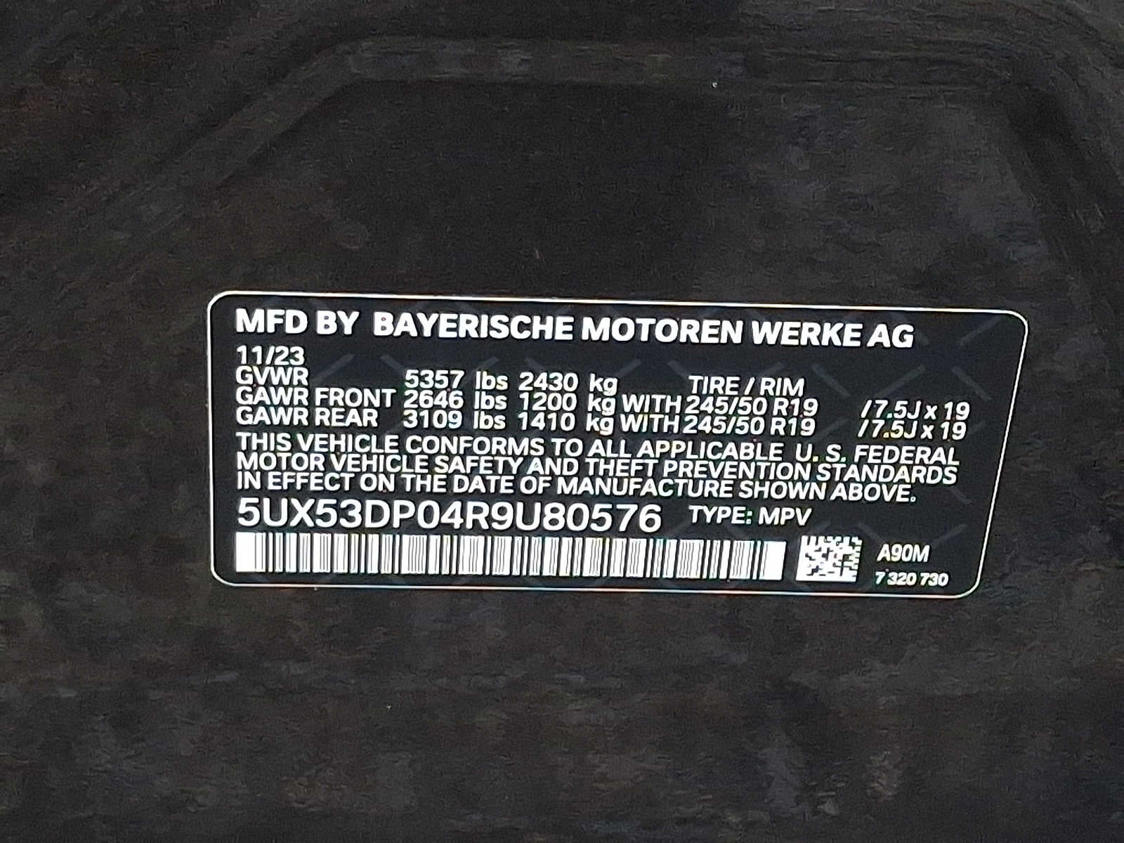 2024 BMW X3 xDrive30i Sports Activity Vehicle