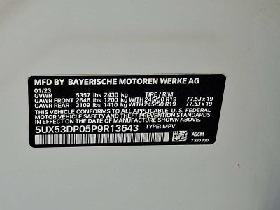 2023 BMW X3 xDrive30i Sports Activity Vehicle