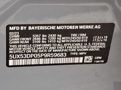 2023 BMW X3 xDrive30i Sports Activity Vehicle