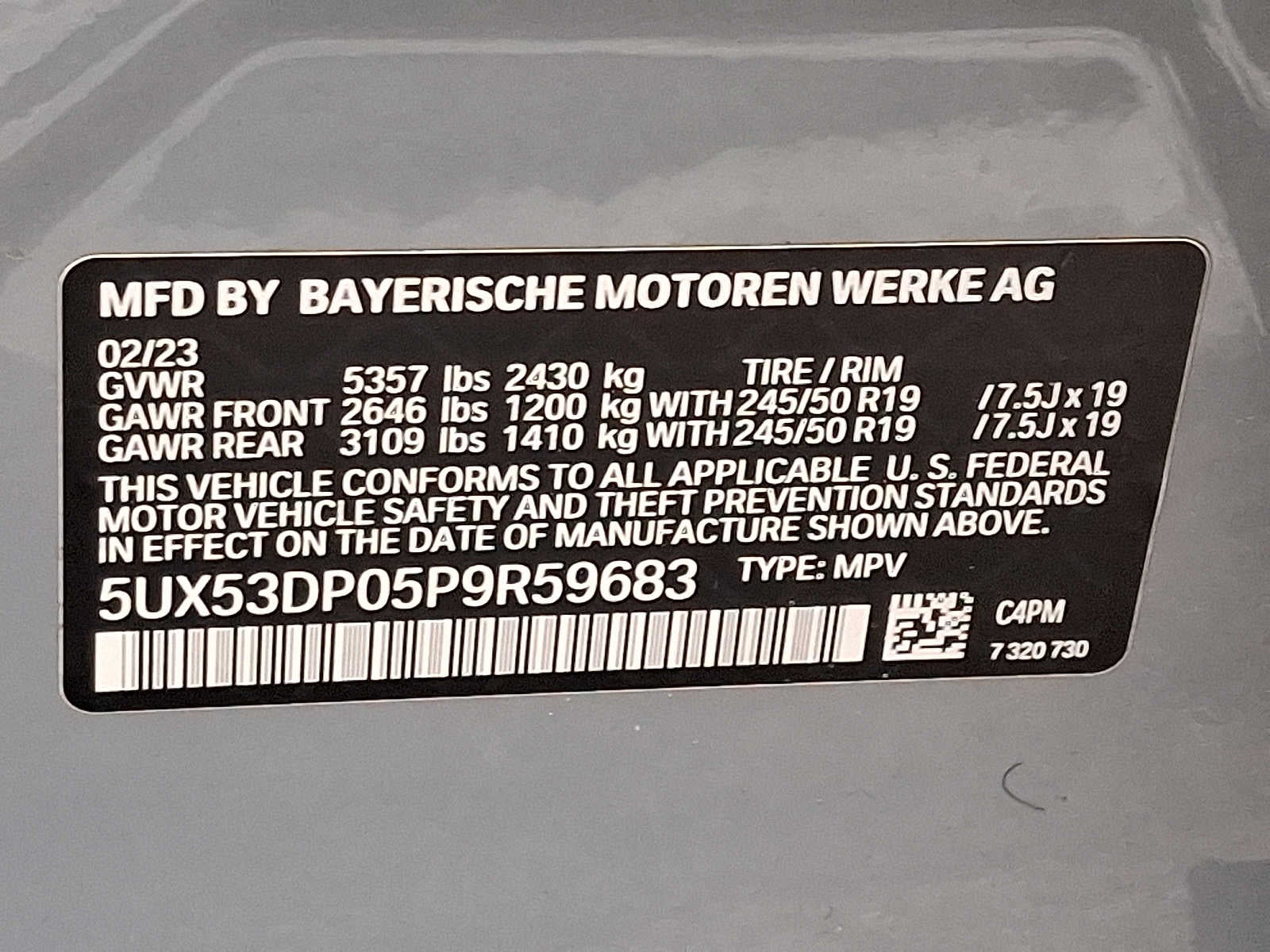 2023 BMW X3 xDrive30i Sports Activity Vehicle