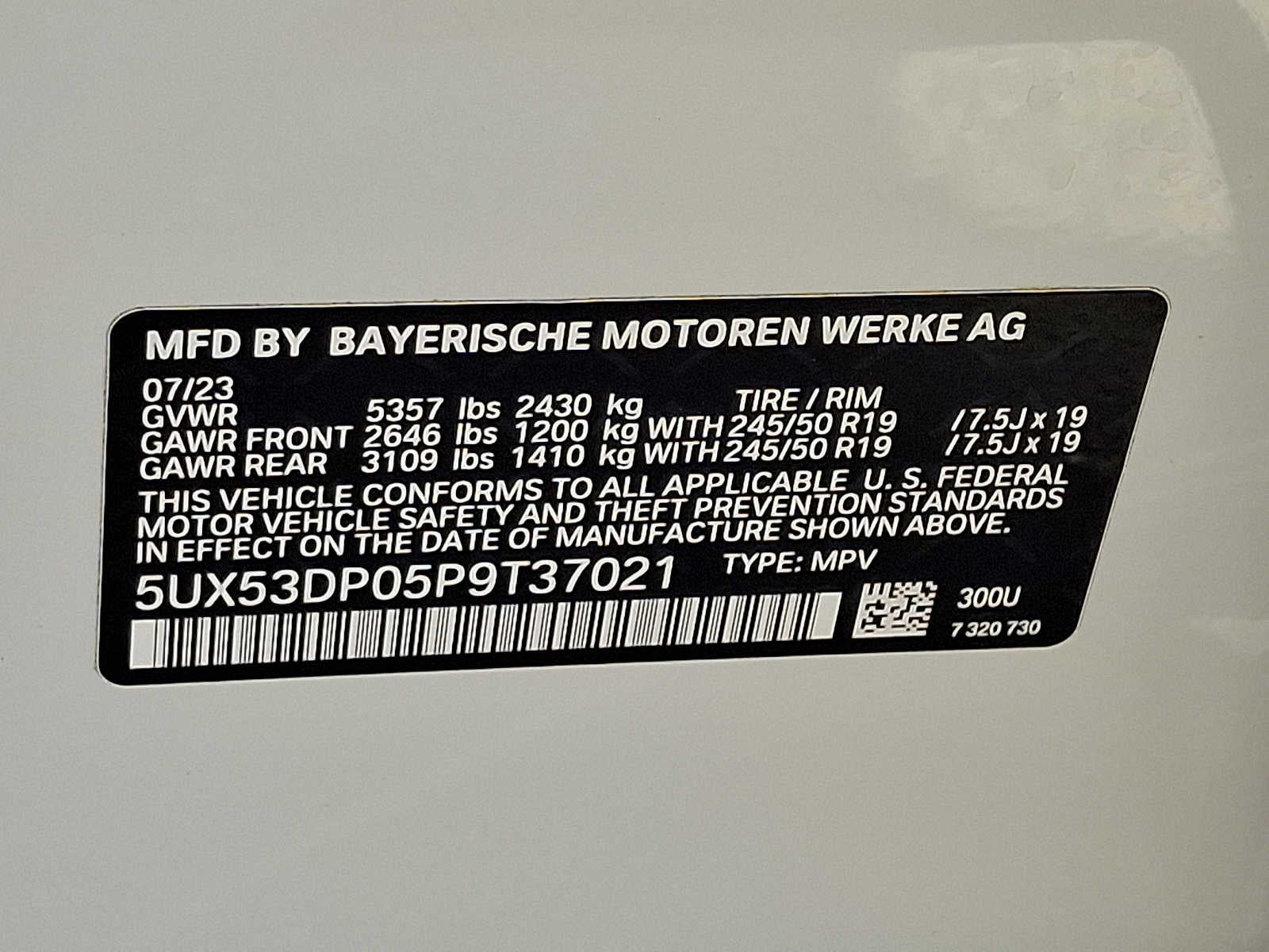 2023 BMW X3 xDrive30i Sports Activity Vehicle