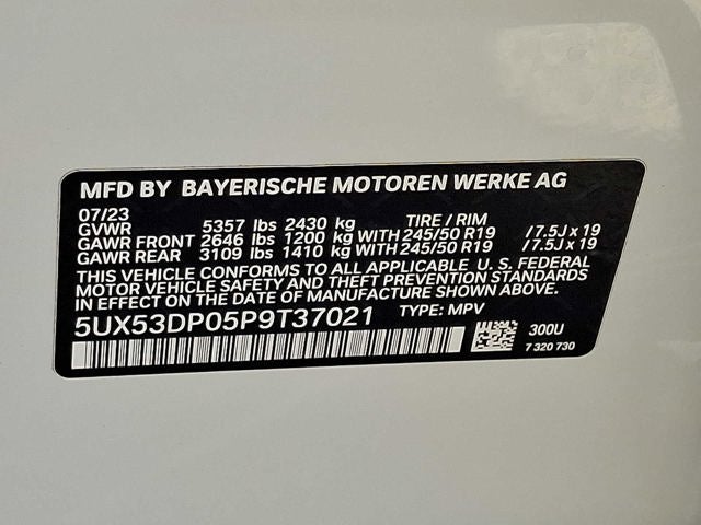 2023 BMW X3 xDrive30i Sports Activity Vehicle