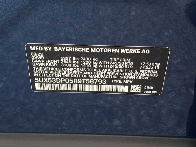 2024 BMW X3 xDrive30i Sports Activity Vehicle
