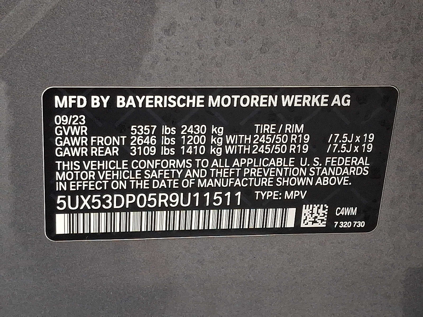 2024 BMW X3 xDrive30i Sports Activity Vehicle