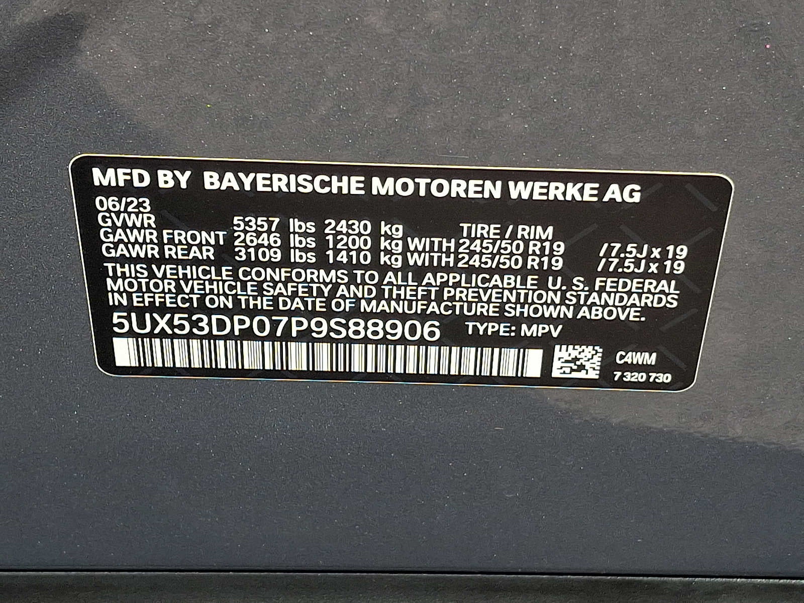 2023 BMW X3 xDrive30i Sports Activity Vehicle