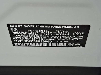 2023 BMW X3 xDrive30i Sports Activity Vehicle