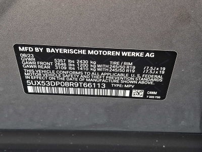 2024 BMW X3 xDrive30i Sports Activity Vehicle